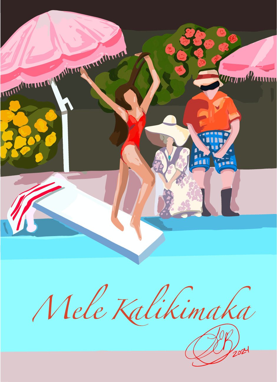 Mele Kalikimaka Individual Holiday Greeting Card