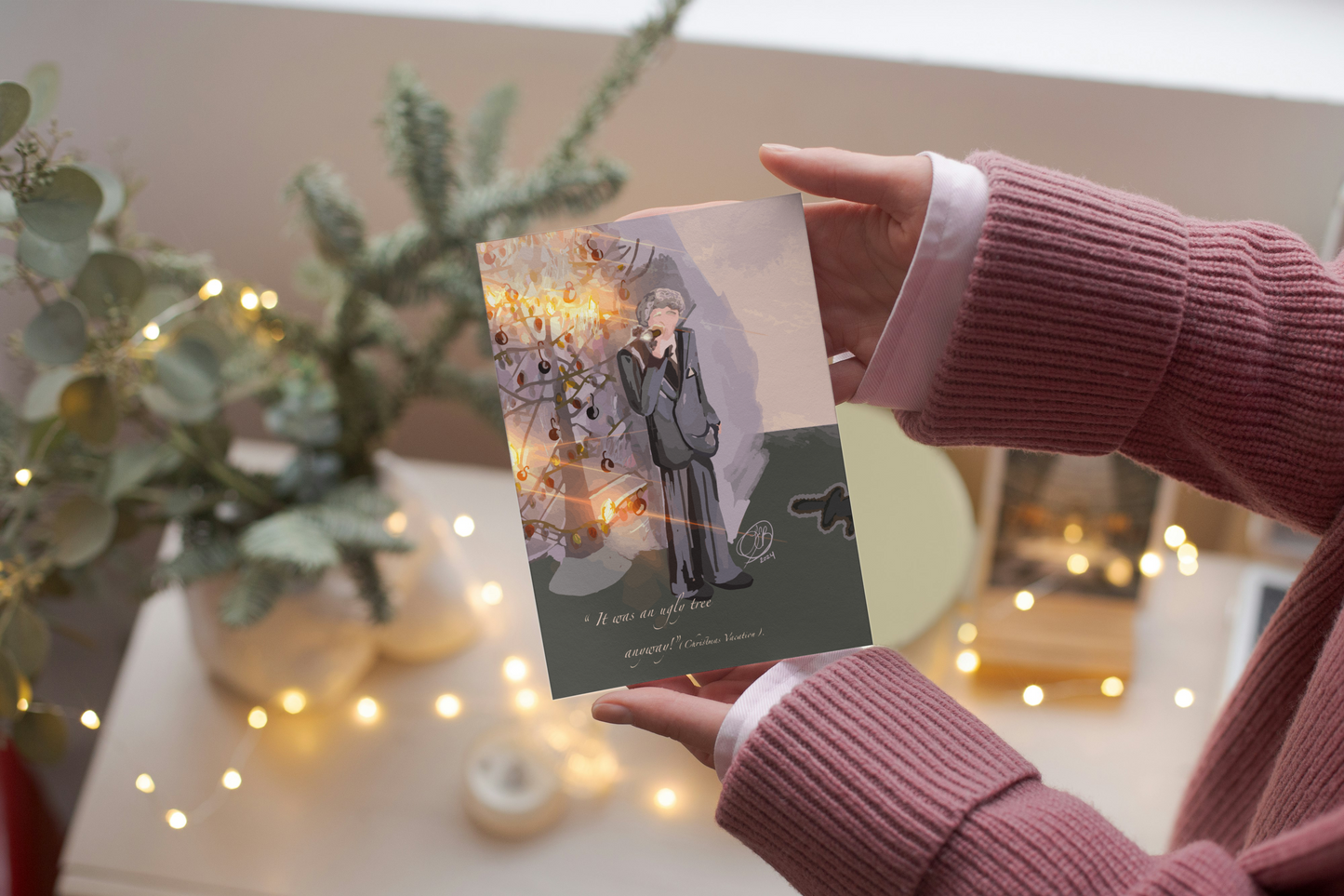 Ugly Tree Individual Holiday Greeting Card