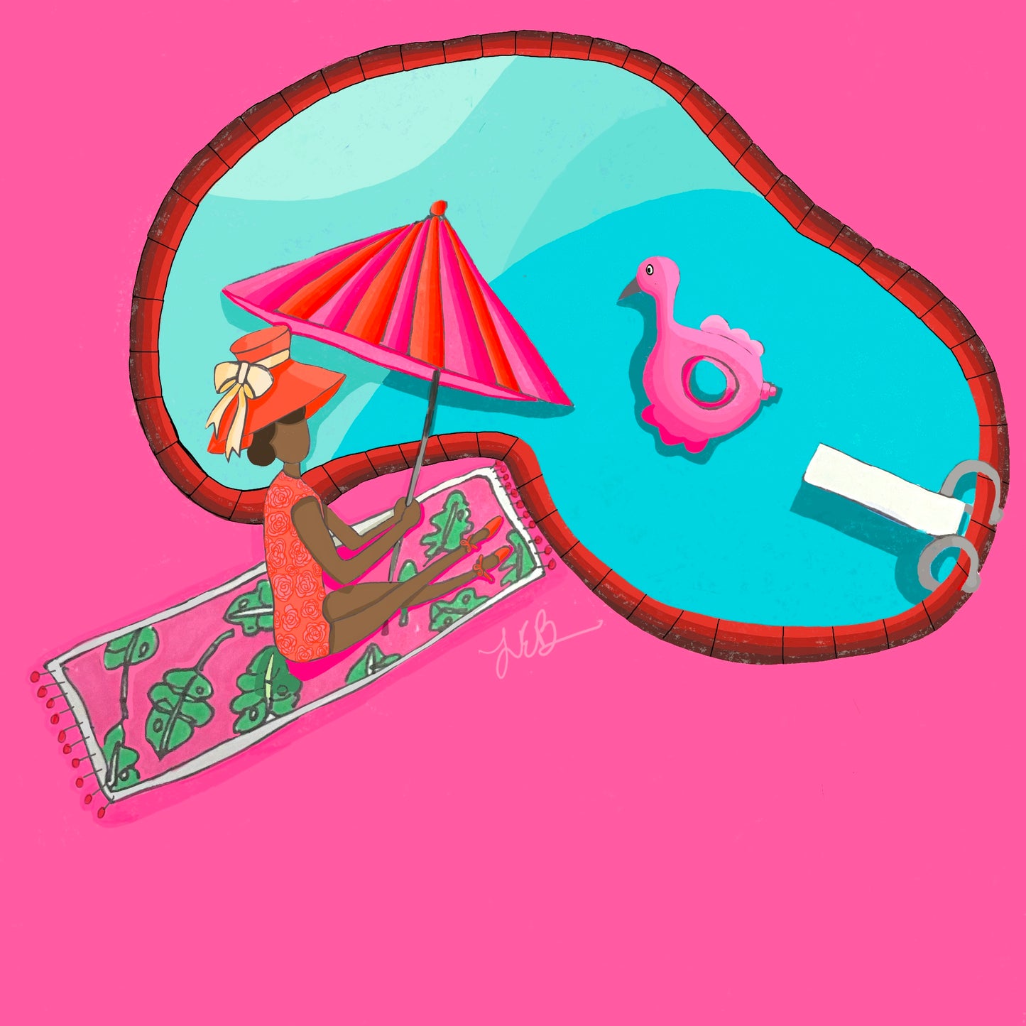 PINK POOLSIDE 3
