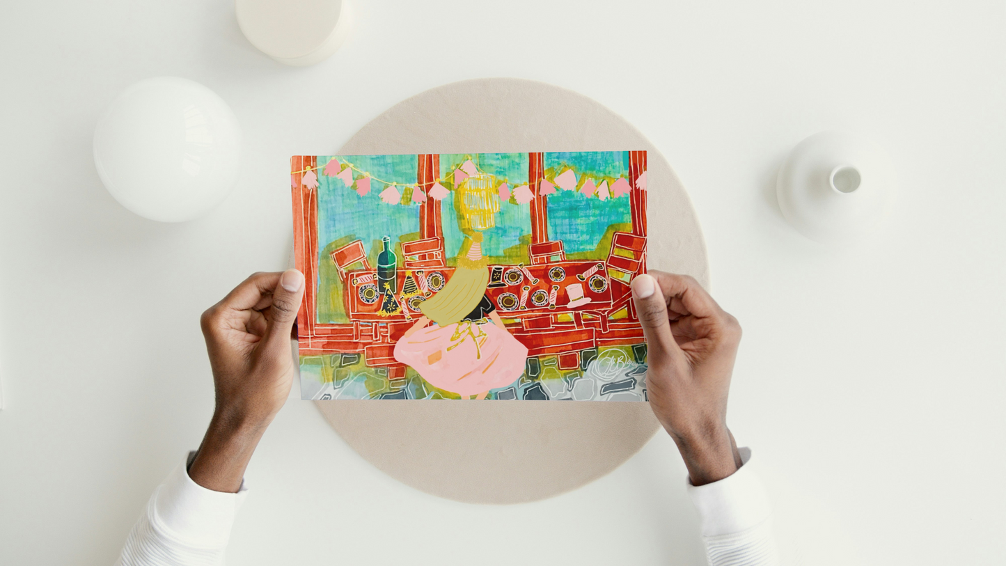 Holiday Themed Greeting Cards Set of 12