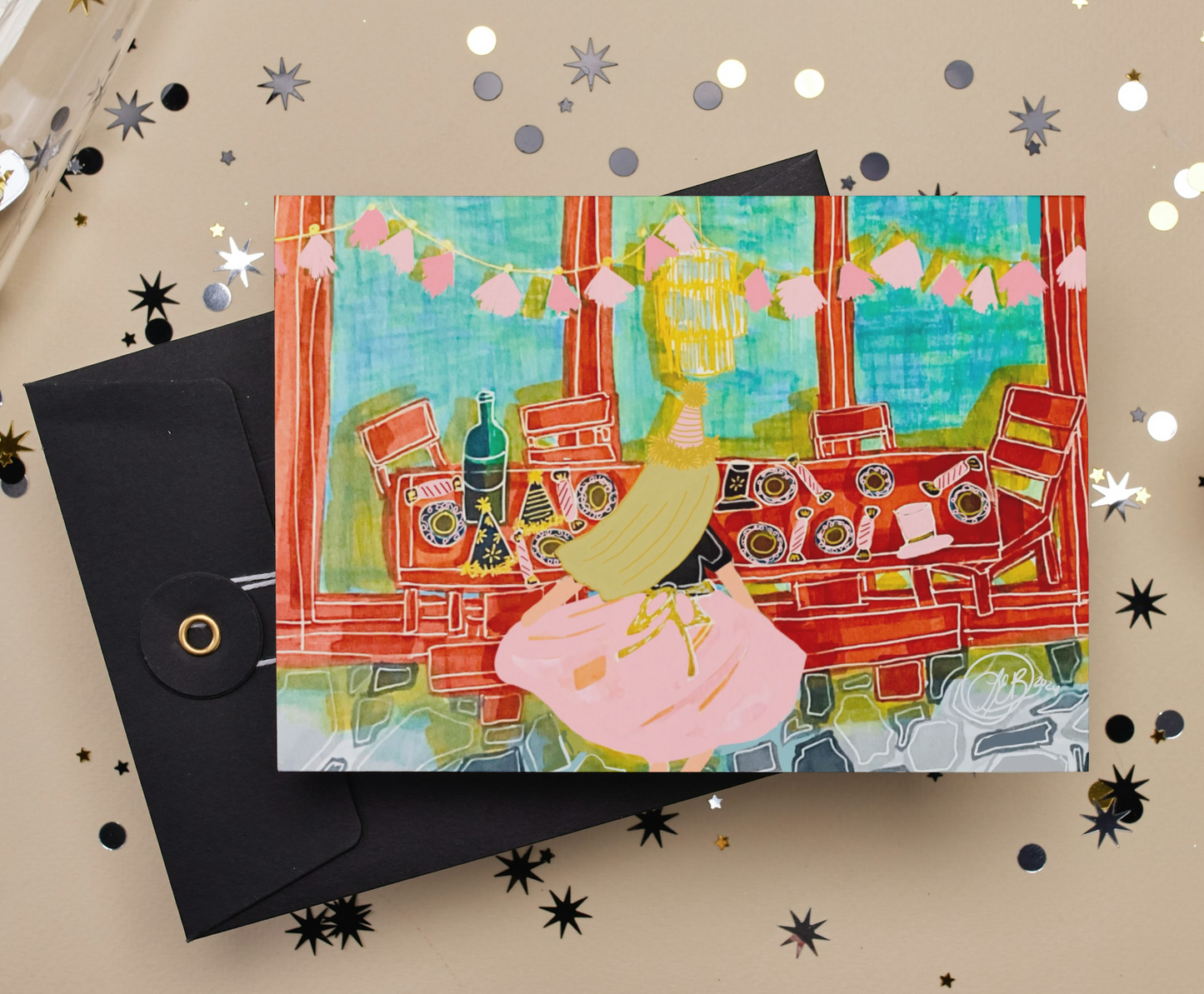Holiday Themed Greeting Cards Set of 12