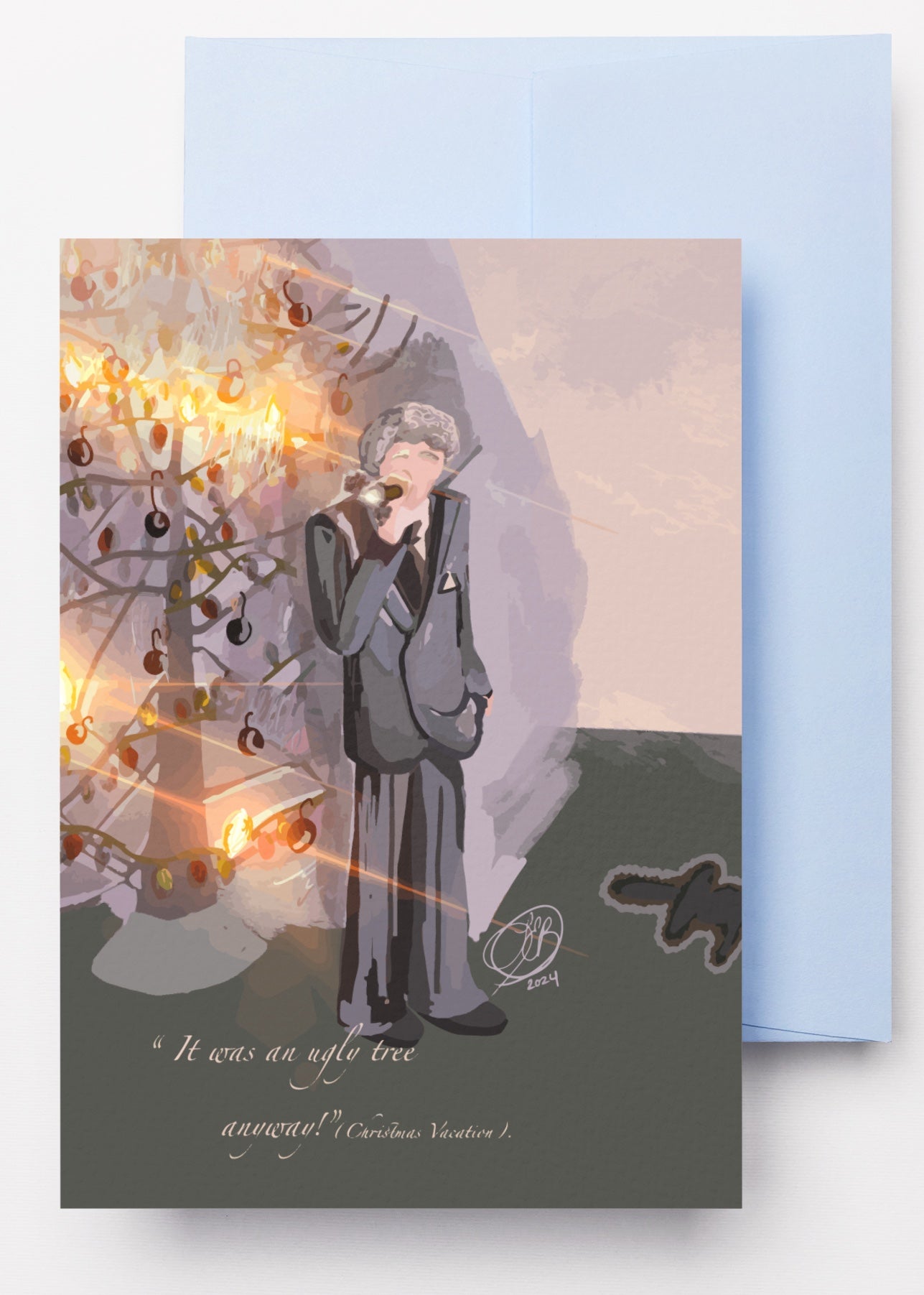 Ugly Tree Individual Holiday Greeting Card