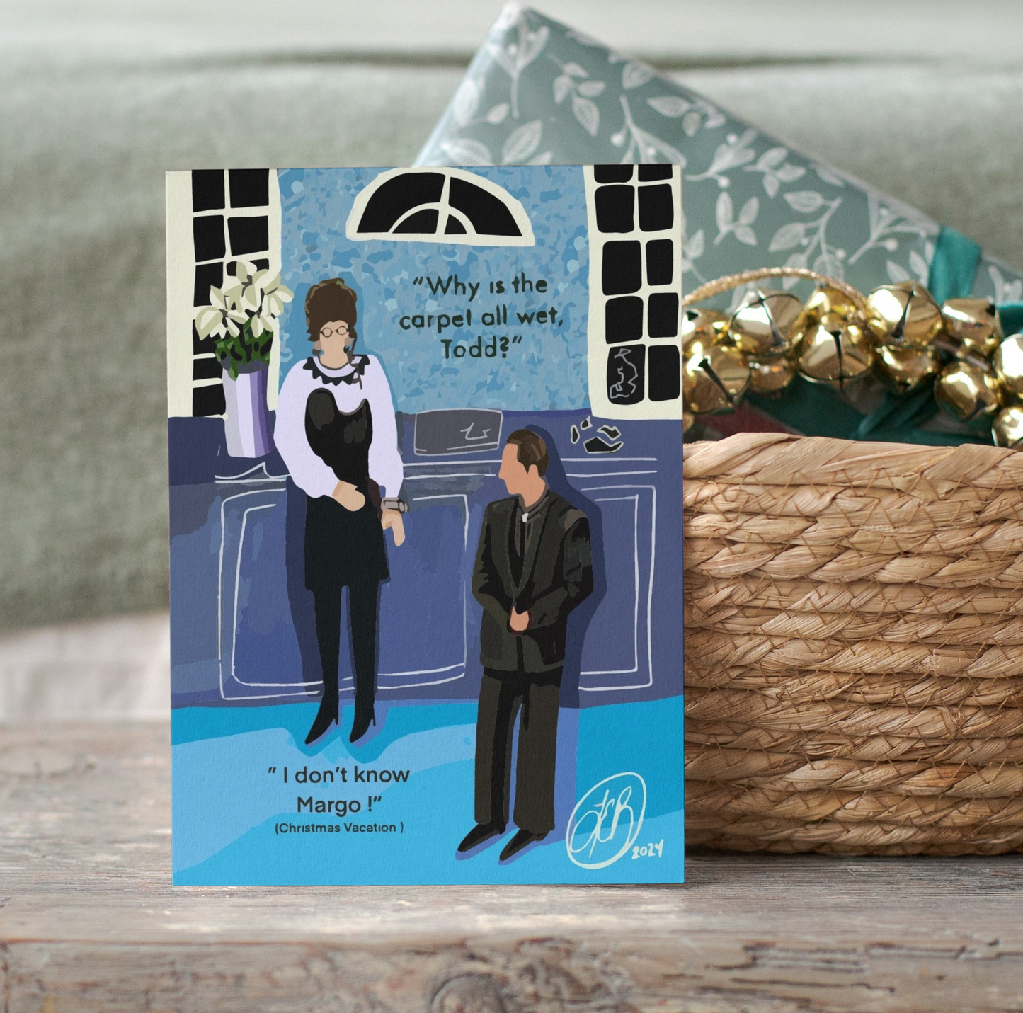 Todd and Margo Holiday Individual Greeting Card