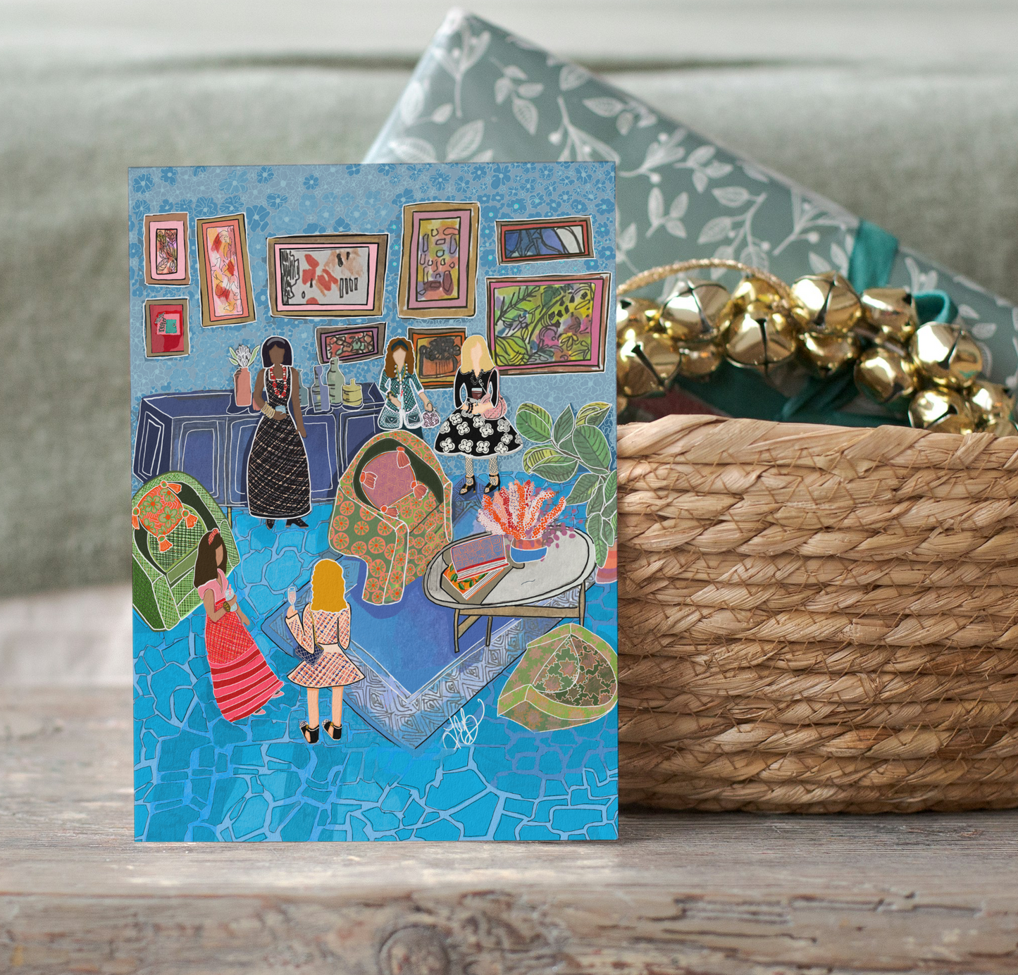 A Patch of Blue Individual Holiday Greeting Card